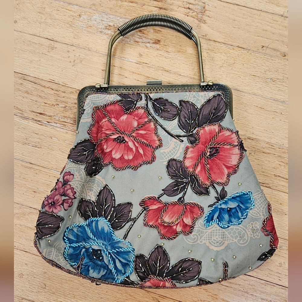 Vintage Floral Embroidered Women's Bag